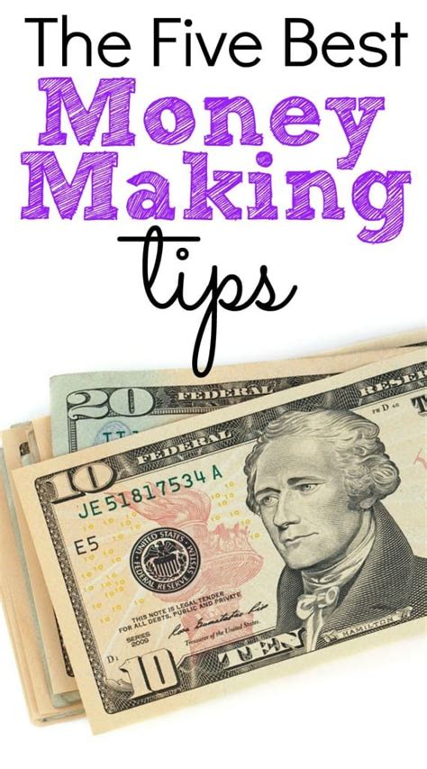 Let's share money making tips .